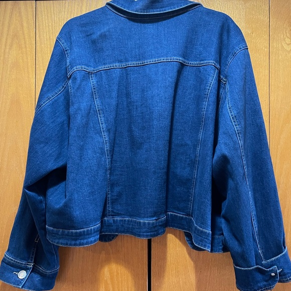 Catherines Demin Jacket Button Front 3X - Picture 10 of 10